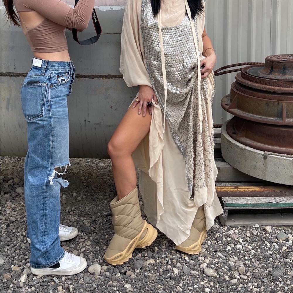 NWT Zara long dress with silver details